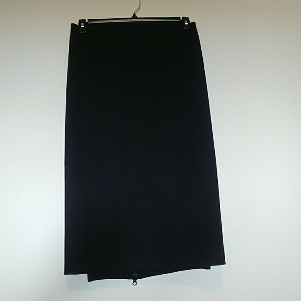 Zipper black midi skirt from Lane Bryant sz28